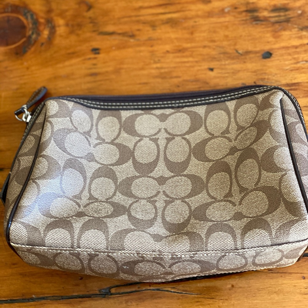 Coach makeup bag.
